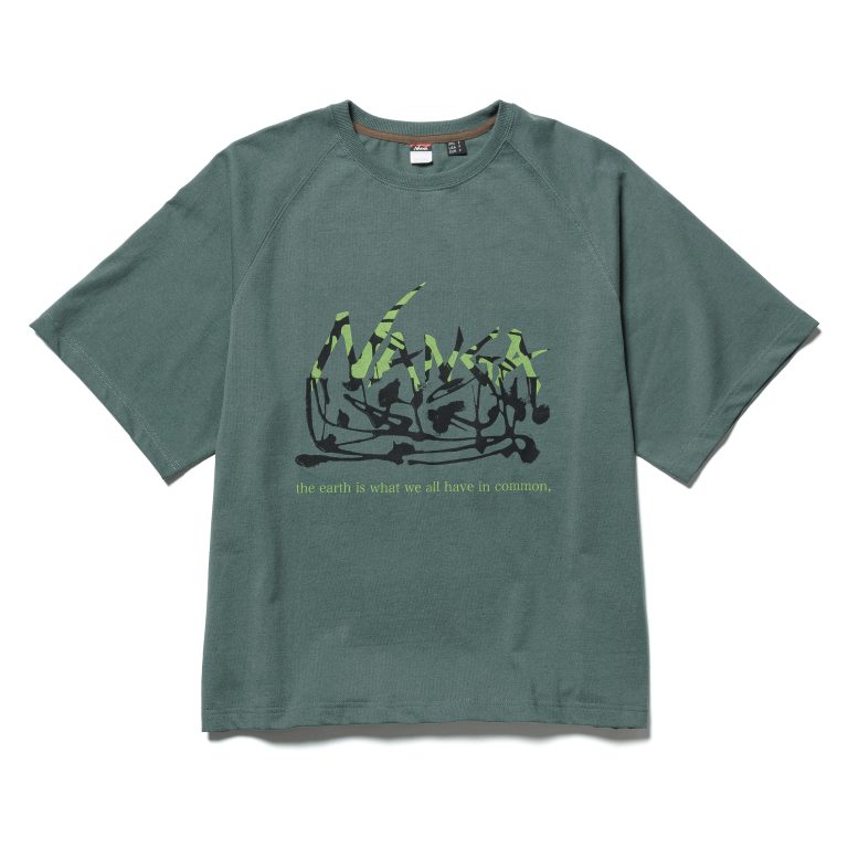 NANGA2023_ECO HYBRID DRIPPING FOREST LOOSE FIT TEE_FOREST_1