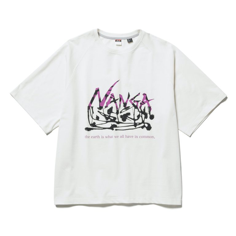 NANGA2023_ECO HYBRID DRIPPING FOREST LOOSE FIT_WHT_1